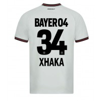Bayer Leverkusen Granit Xhaka #34 Bortedrakt 2023-24 Kortermet